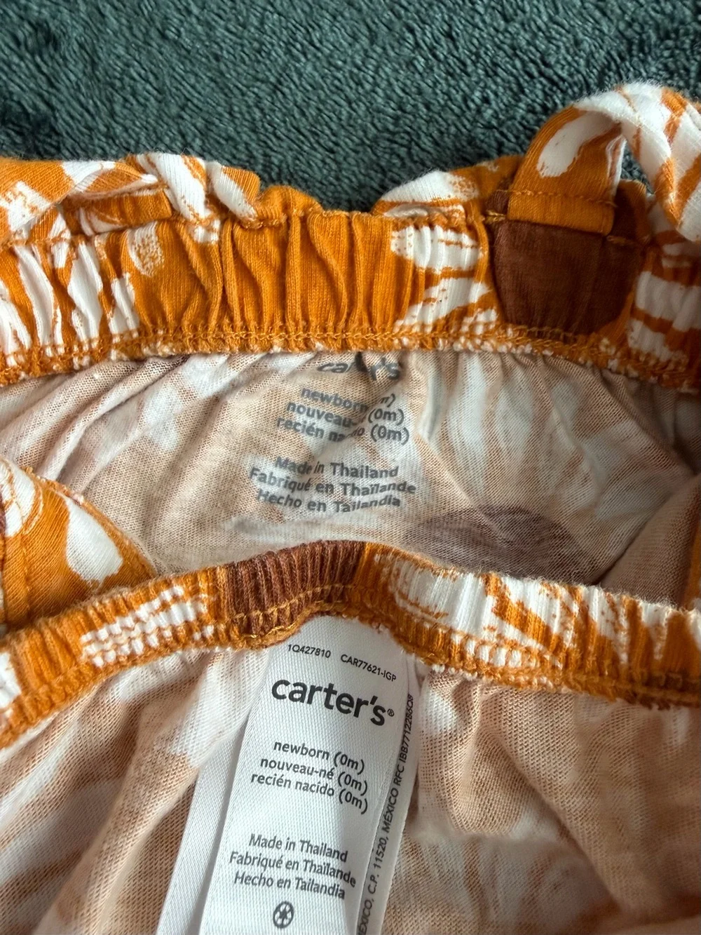 Carter's Orange Sunflower Tank Top & Bloomers Set